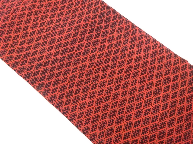 JAPANESE NAGOYA OBI / CHIRIMEN / RHOMBUS